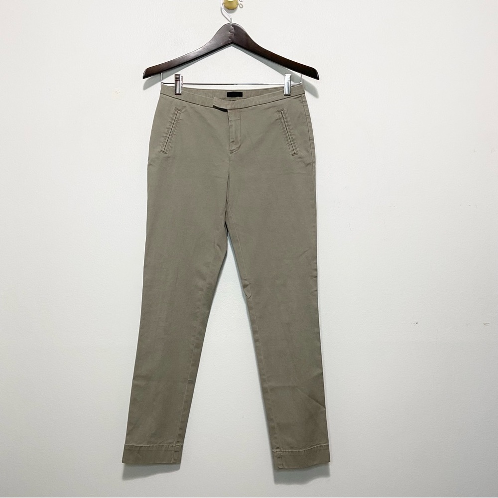 ATM Anthony Thomas Melillo Skinny Khaki Mid Rise Trouser Pants